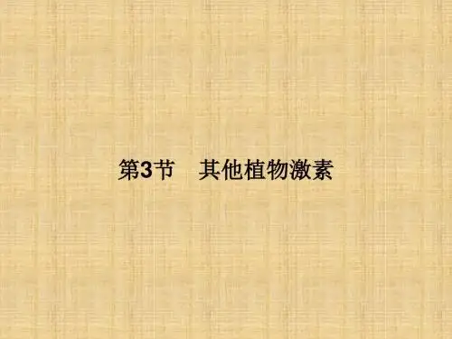 高中生物 第3章 植物的激素调节 第3节 其他植物激素名师精编课件 新人教版必修3