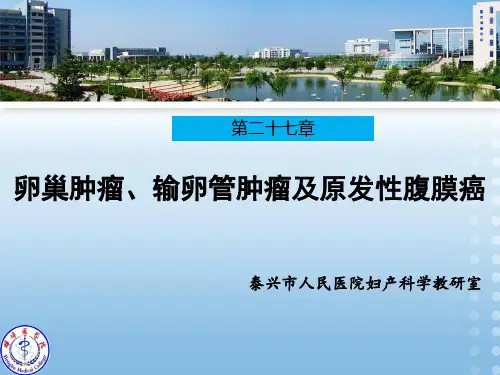 第27章 卵巢肿瘤、输卵管肿瘤及原发性腹膜癌