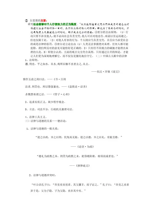 西方法律思想史