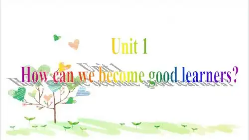 初中九年级英语全册 Unit 1 How can we become good leaners单元主题写作课件 