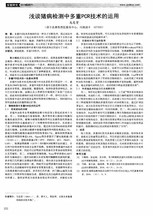浅谈猪病检测中多重PCR技术的运用