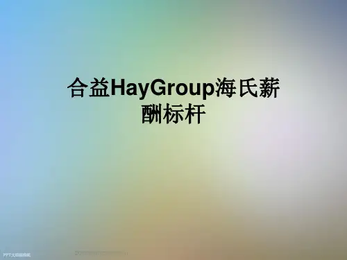 合益HayGroup海氏薪酬标杆