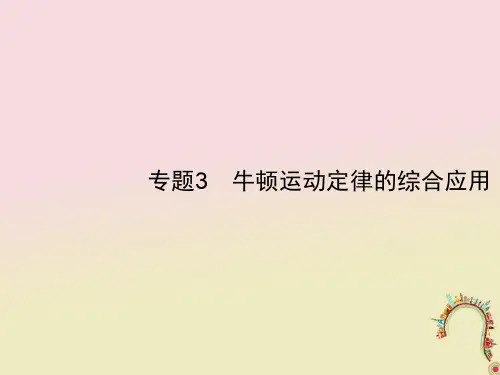 2019高考物理一轮复习 第三章 牛顿运动定律 专题3 牛顿运动定律的综合应用课件 新人教版