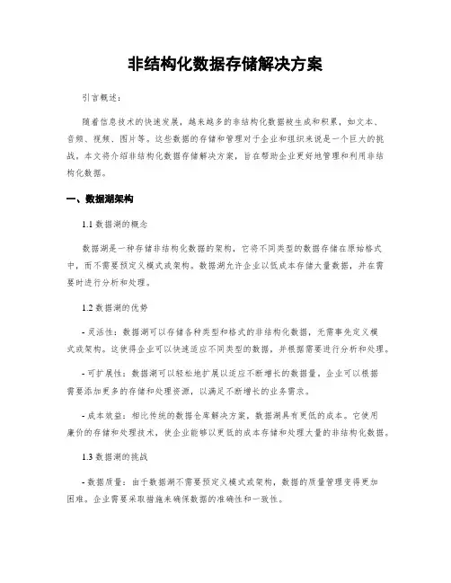 非结构化数据存储解决方案 2