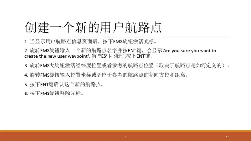 G1000航路点设置-文档资料