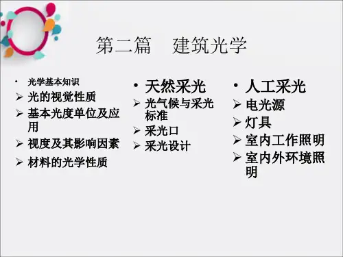 《建筑光学基本知识》PPT课件