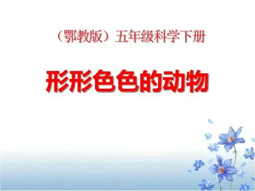 《形形色色的动物》PPT(上课用)2