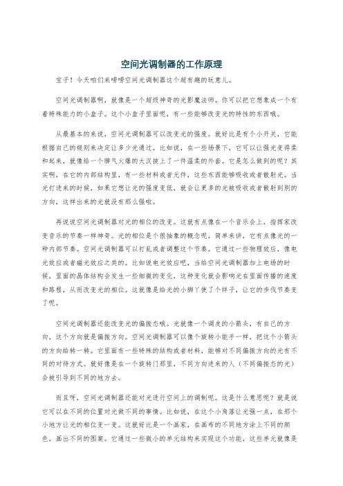 空间光调制器的工作原理