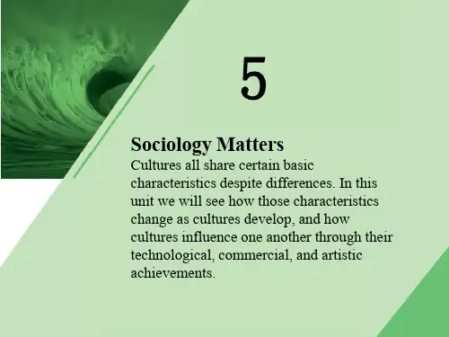 学术英语(人文社科类)Unit 5 PPT