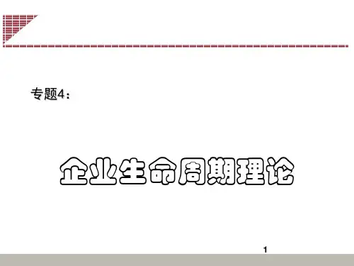 企业生命周期ppt课件