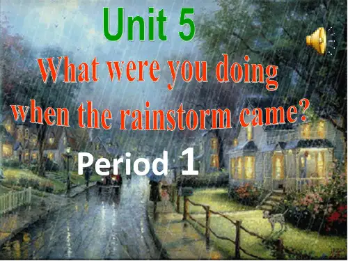 人教版新目标英语八年级下册《Unit5 What were you doing when the rainstorm came》课件