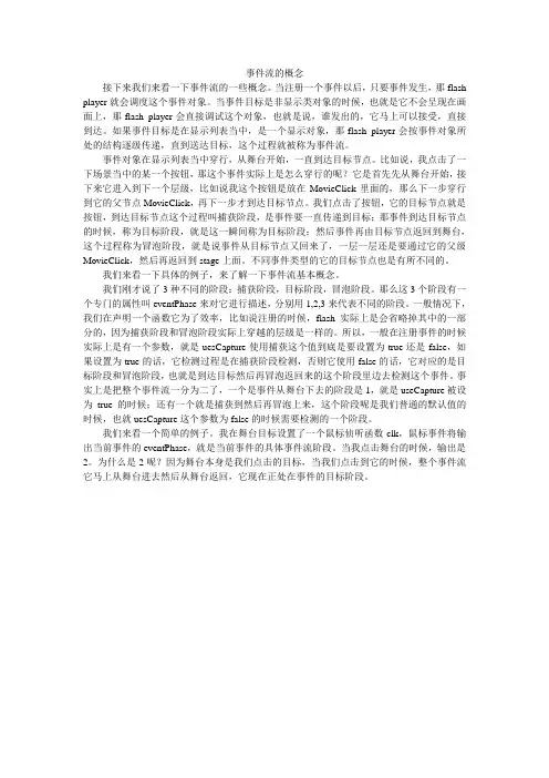 Flash ActionScript3.0事件流的概念