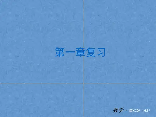 北师大版七年级数学上册第一章丰富的图形世界复习课件