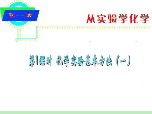 2012届高考化学总复习课件1