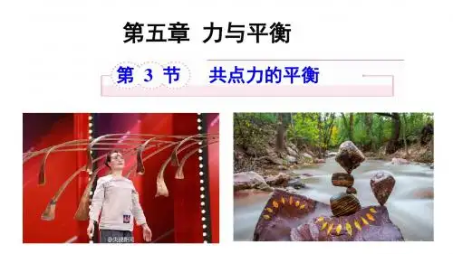 鲁科版高中物理必修一第五章第三节力与平衡(共19张)