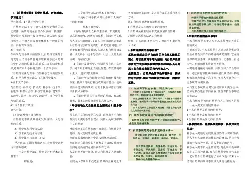 自然辩证法概论考试资料