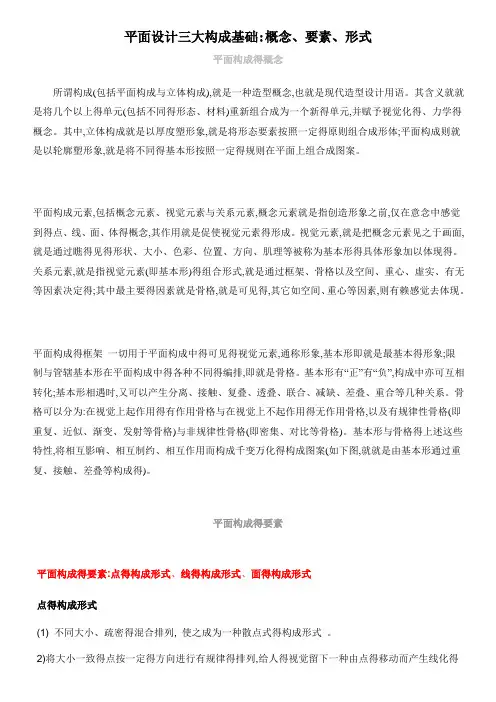 平面设计三大构成基础：概念、要素、形式