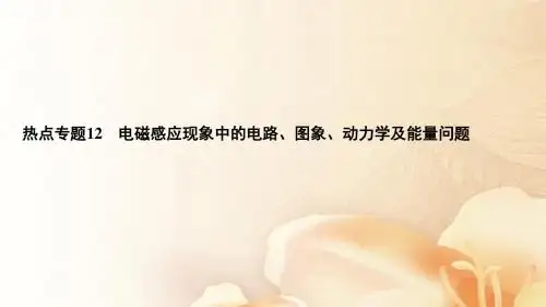 2018版高考物理一轮总复习热点专题12电磁感应现象中的电路图象动力学及能量问题课件20170913237