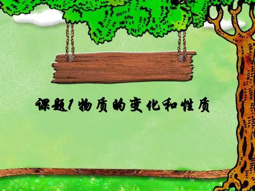 人教版九年级化学上册第1单元课题1物质的变化和性质(共21张PPT)