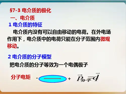 电介质的极化课件高中物理竞赛