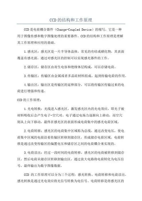 CCD的结构和工作原理