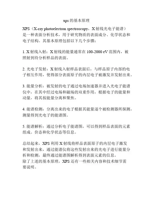 xps的基本原理