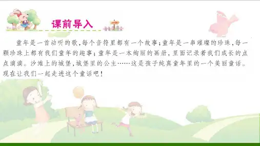 沙滩上的童话课件