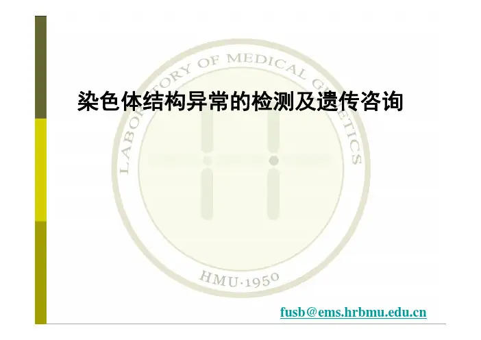 染色体结构异常的检测及遗传咨询