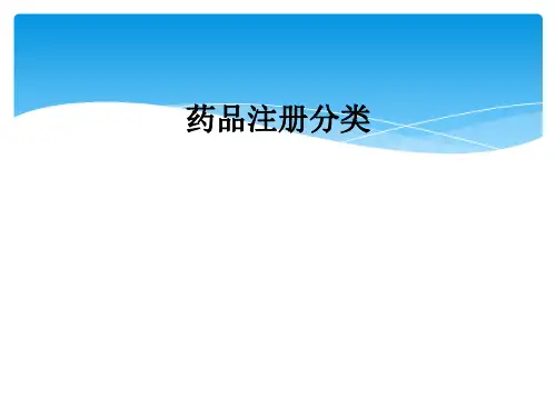 药品注册分类