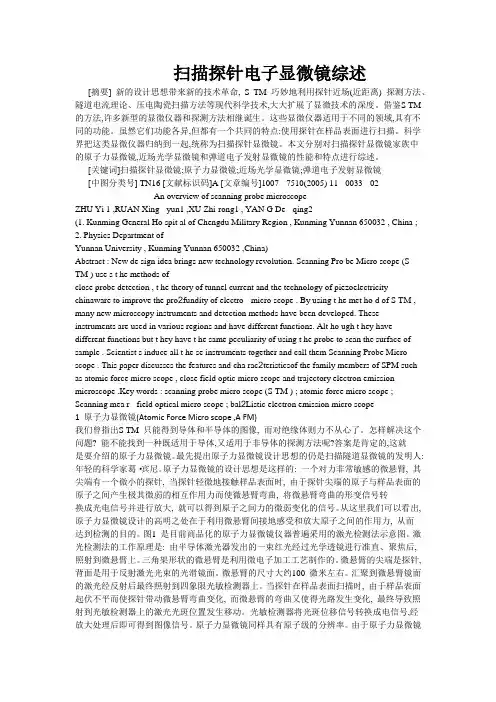 扫描探针电子显微镜综述