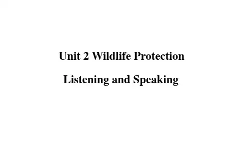 新人教版高中英语必修二Unit 2 Listening and Speaking