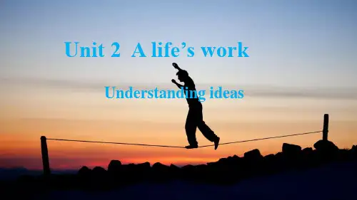 外研选择性必修第三册Unit2 Understanding ideas 公开课课件
