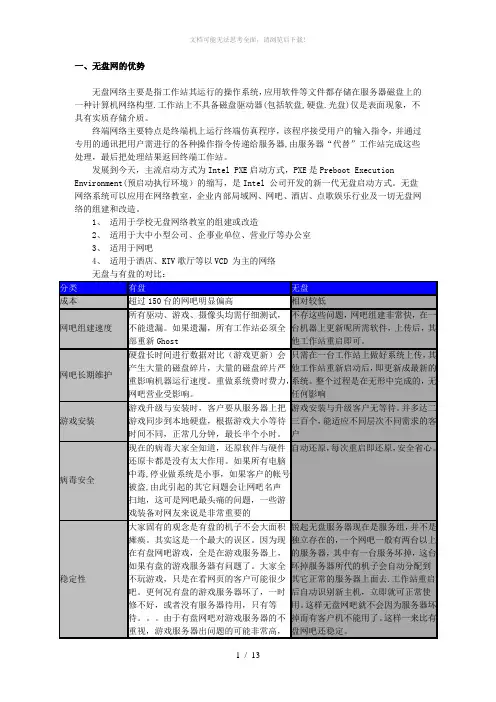 无盘技术资料锐起无盘安装(学校)