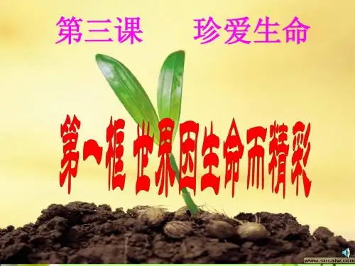 世界因生命而精彩.ppt