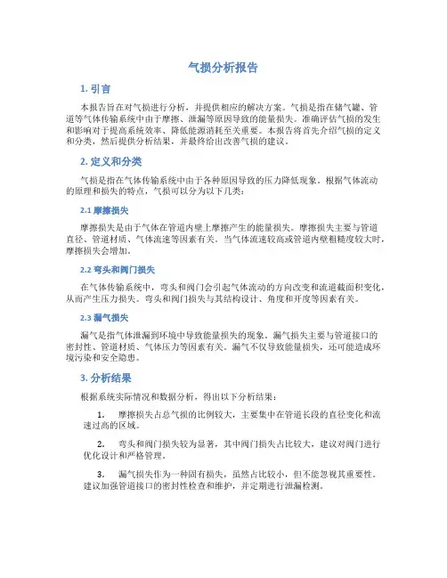 气损分析报告