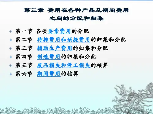 第三章要素费用的核算