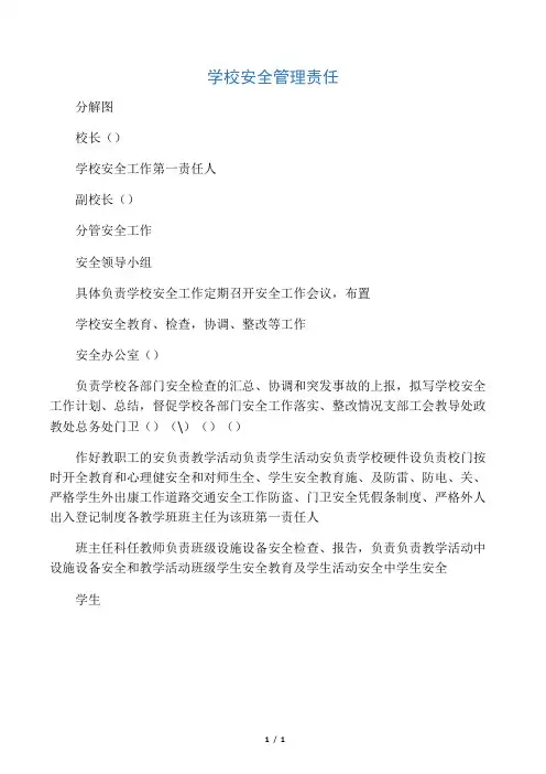 学校安全管理网络图