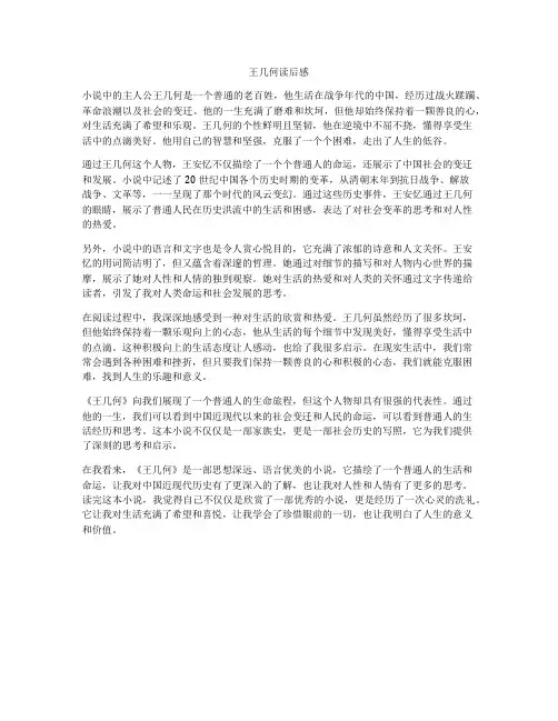 王几何读后感
