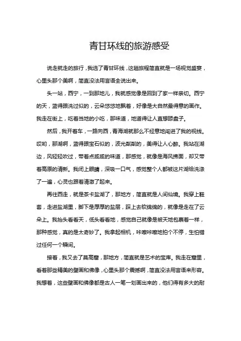 青甘环线的旅游感受