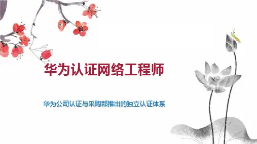 华为认证网络工程师
