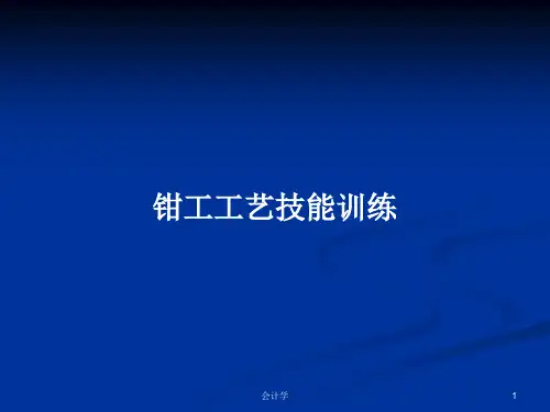 钳工工艺技能训练PPT教案