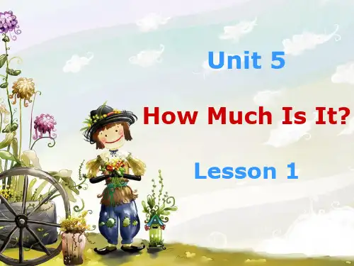 人教PEP英语四年级下册Unit5 How much is it？课件