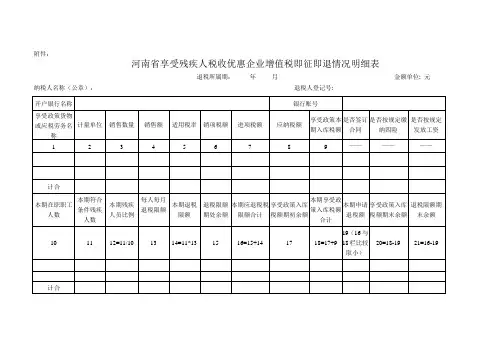 即征即退明细表