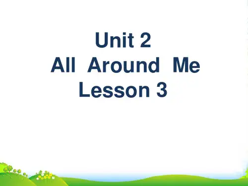 人教版新起点小学英语六年级下册Unit 2 All Around Me Lesson 3 课件2
