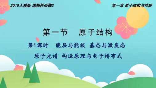 能层与能级基态与激发态 原子光谱 构造原理与电子排布式(课件)高二化学(人教版2019选择性必修2)