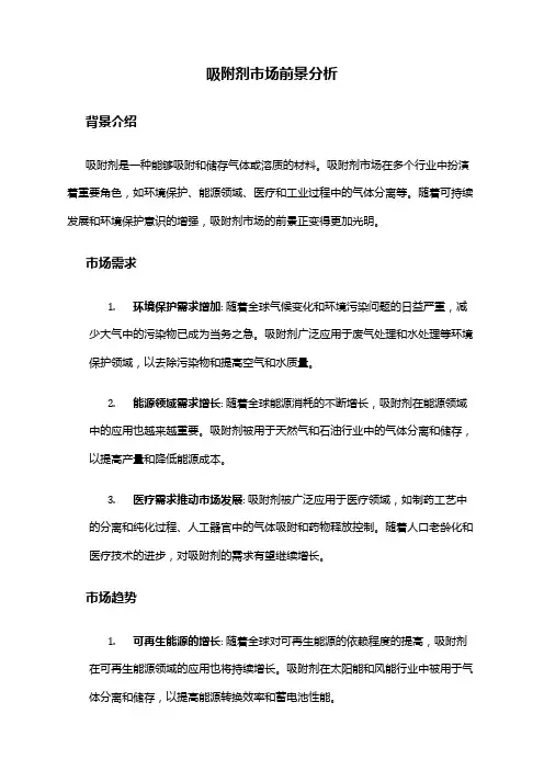 2024年吸附剂市场前景分析