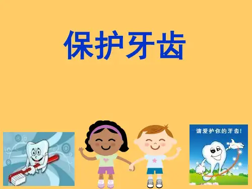 大班健康《保护牙齿》PPT课件