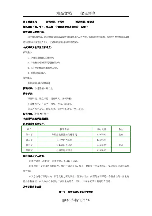 渠道管理2——渠道基础理论