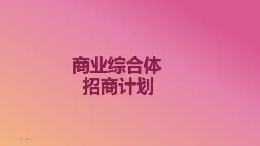 商业综合体招商运营方案ppt