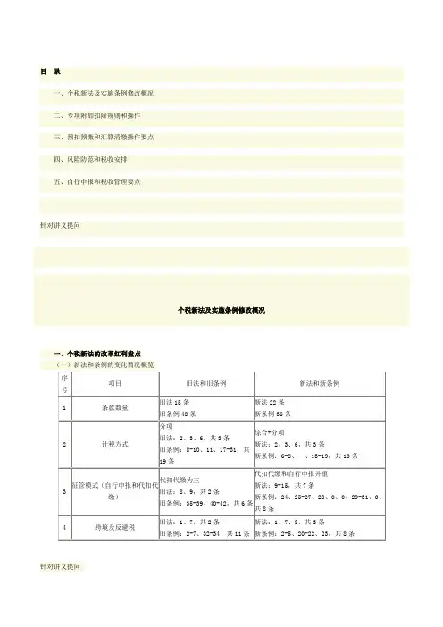 2019个人所得税最新政策解读